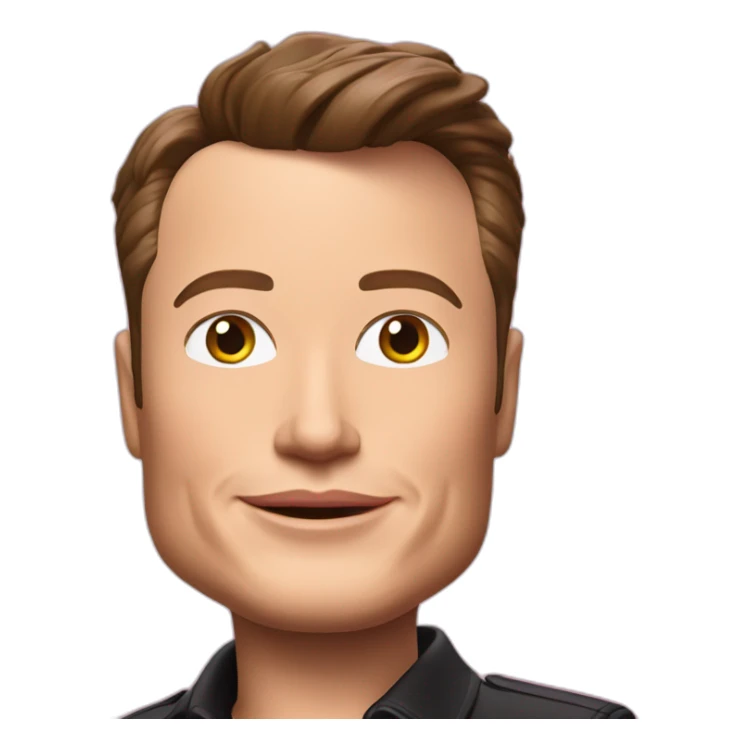 Elon musk in barbie sticker