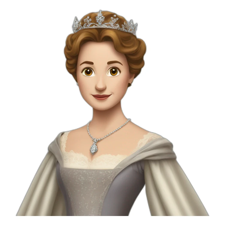 La reine Elizabeth avec le choipeau d'Harry Potter sticker