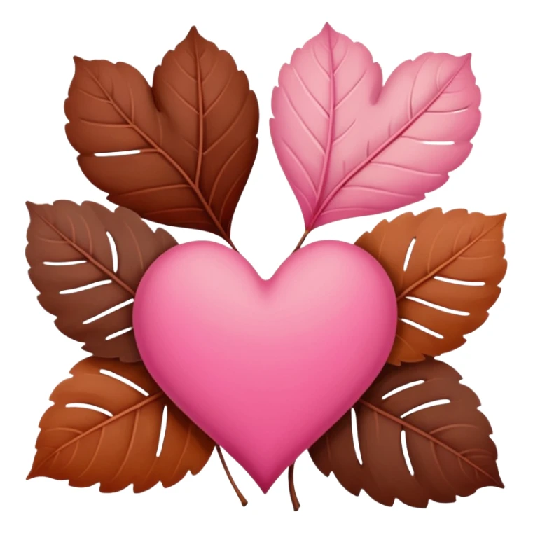 pink and brown autumn winter love  sticker