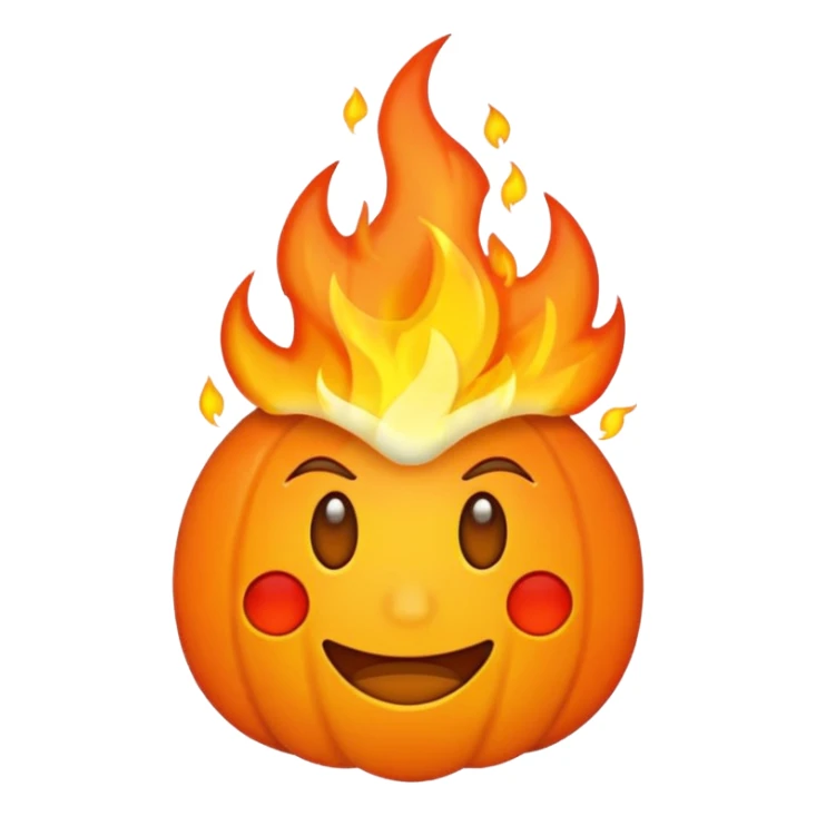 you want the ZWJ embedded inside the fire emoji sticker