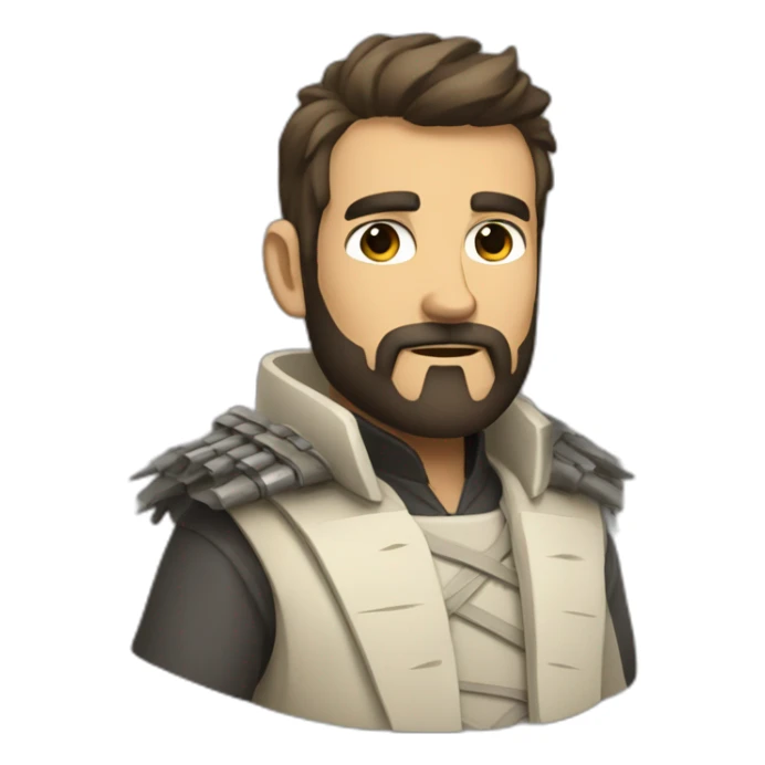 reddit moderator (neck beard, full body, trenchcoat, katana) sticker