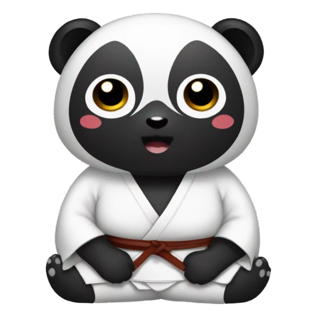 Panda wearing Japanese fundoshi sticker