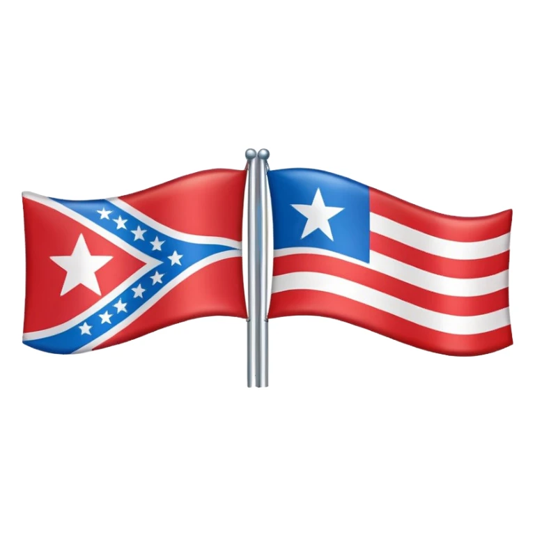 Let's talking about a emoji flag hack combination with Puerto Rico + North Korea emoji flag combination flag hack as a flag image by photo and flag sticker