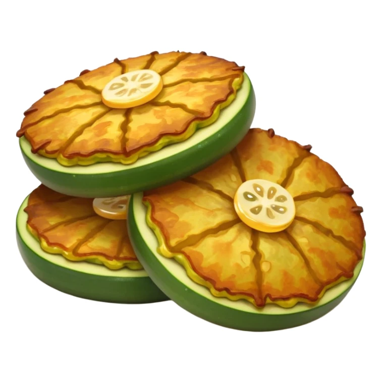 zucchini fritters with visible zucchini pieces sticker