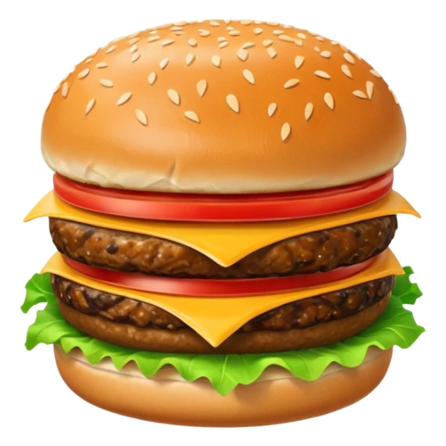 Burger sticker