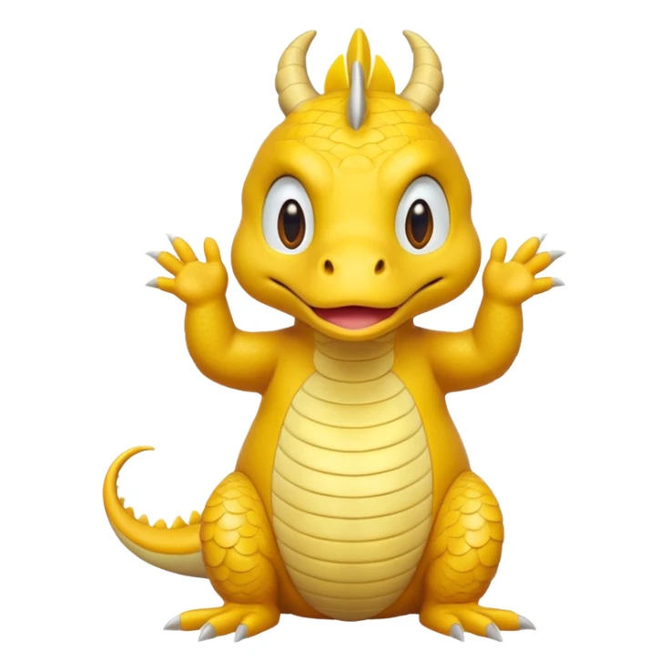 Draw a dragon that has his hands on. His head (confused?) like psyduck and a head tilted sticker