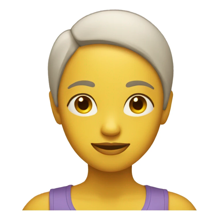 person with yellow skin tone doing yoga sticker
