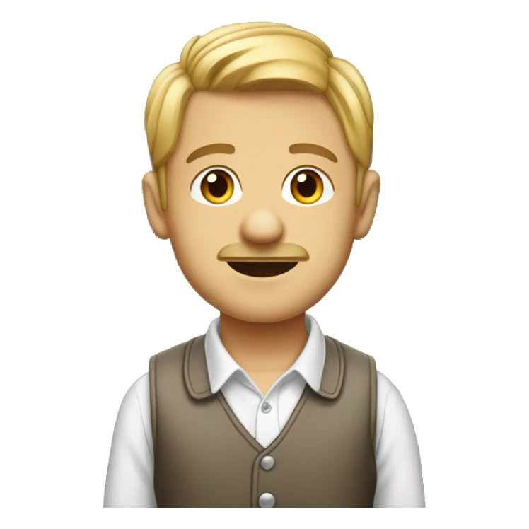 kurt işareti yapan bebek sticker