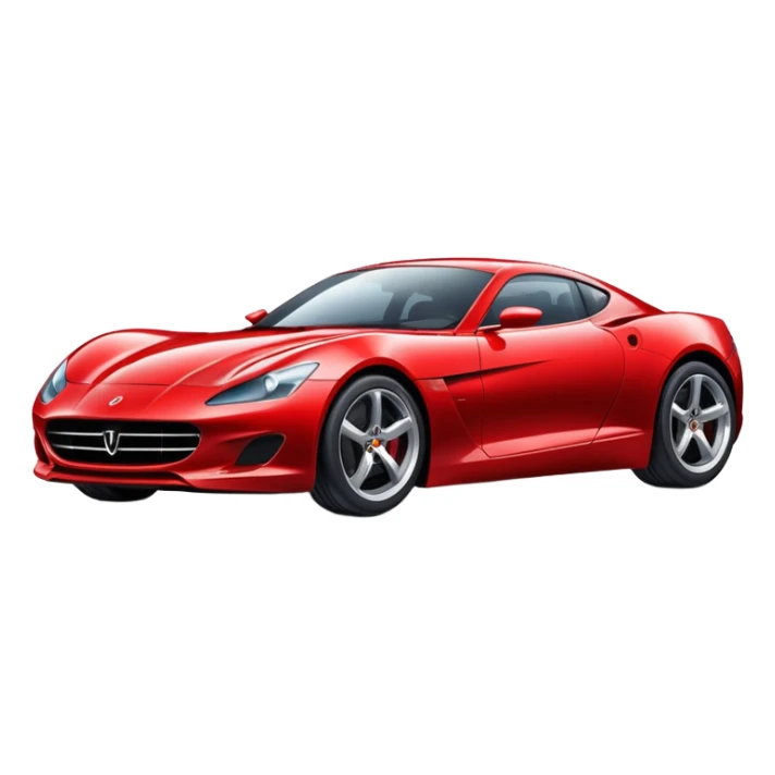 sleek sports car sticker