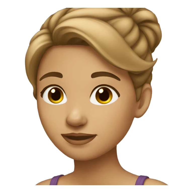 light tan girl with lightbrown hair sticker
