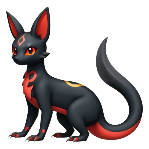 Salandit-Umbreon-Litten-Hybrid (Full body) sticker