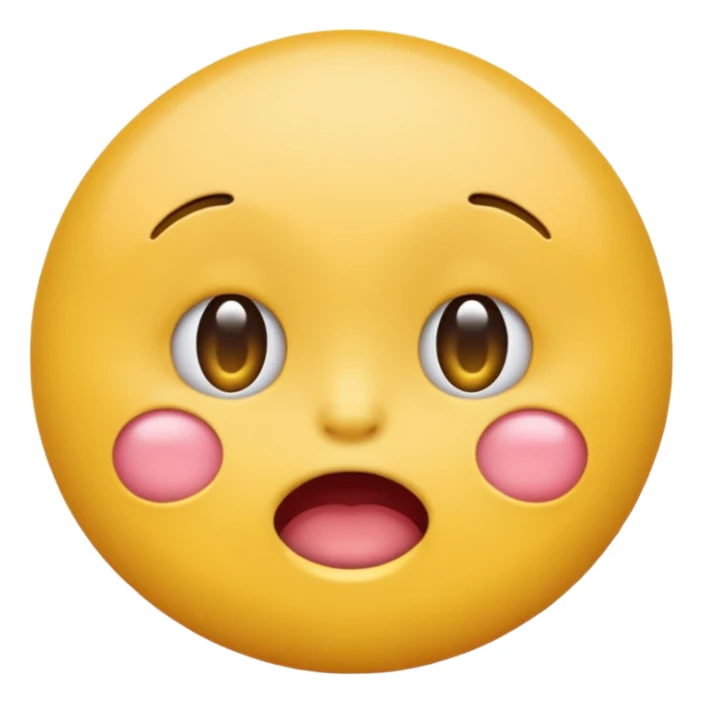 yellow round emoji with such shame sticker