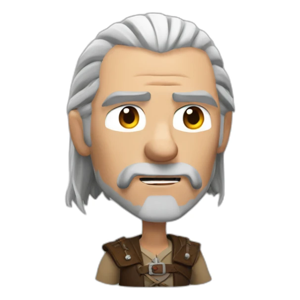 Geralt of Rivia smoking sticker