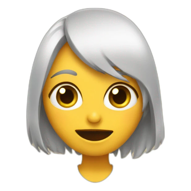 Chica con la lengua afuera y ojos mirando arriba sticker