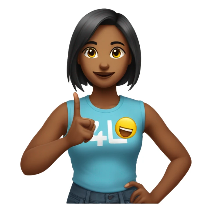 CUTE GIRL   DOING A " RESPECT"  CHEST BUMP INTO A   2 FINGER PEACE SIG sticker