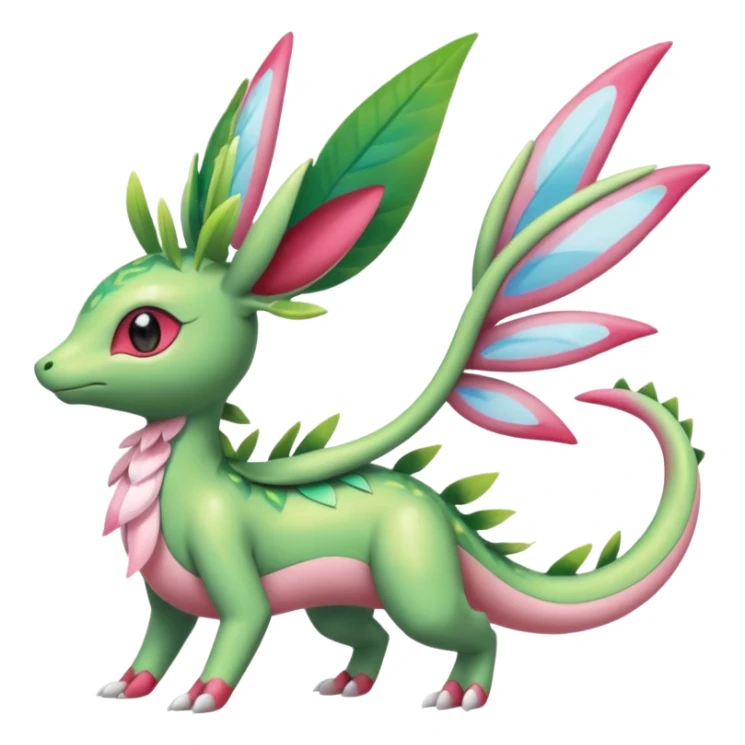 Shiny Exotic Flygon-Sylveon-Shaymin-Meganium-Hybrid-Creature sticker