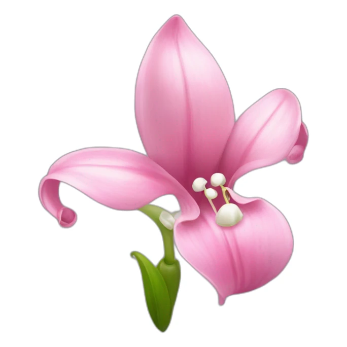  pink lily of the valley sticker