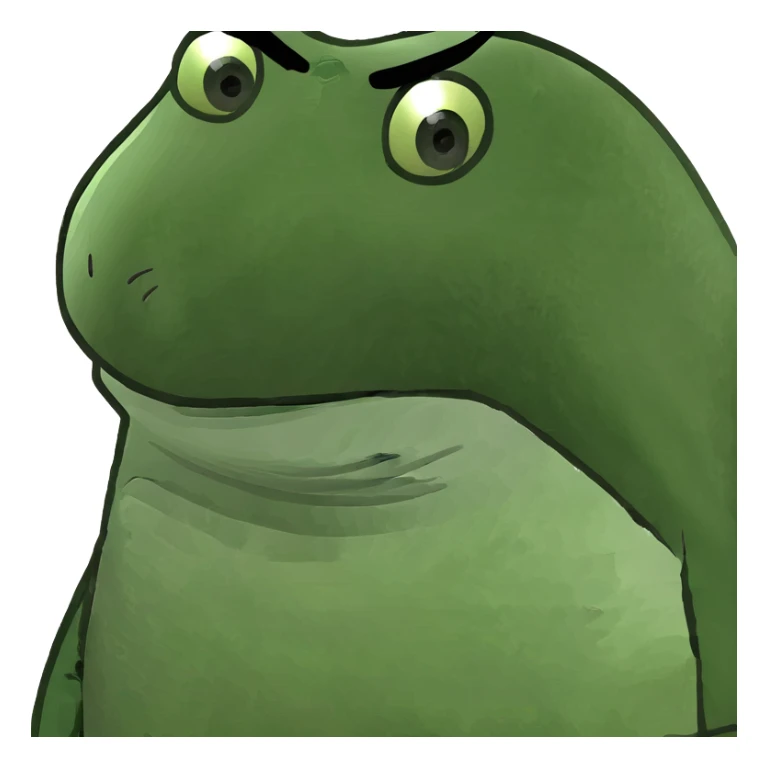 A penguin with really big feet sticker