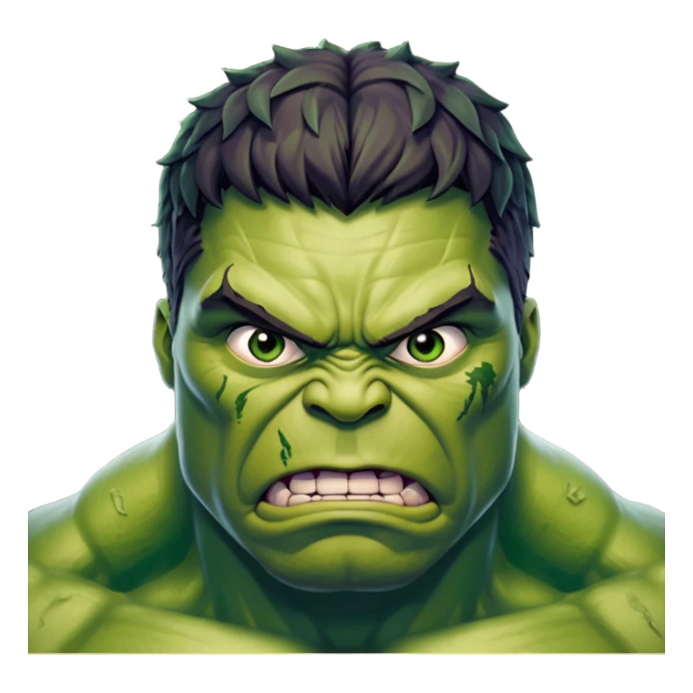 Hulk  angry wihtout crown   from Games of throne character face only front face sticker