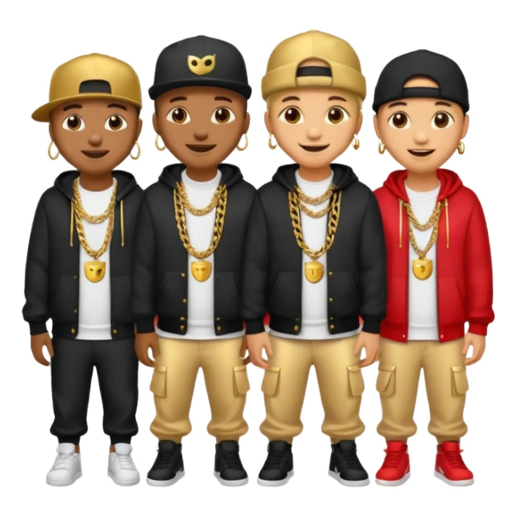 Emoji hip hop sticker
