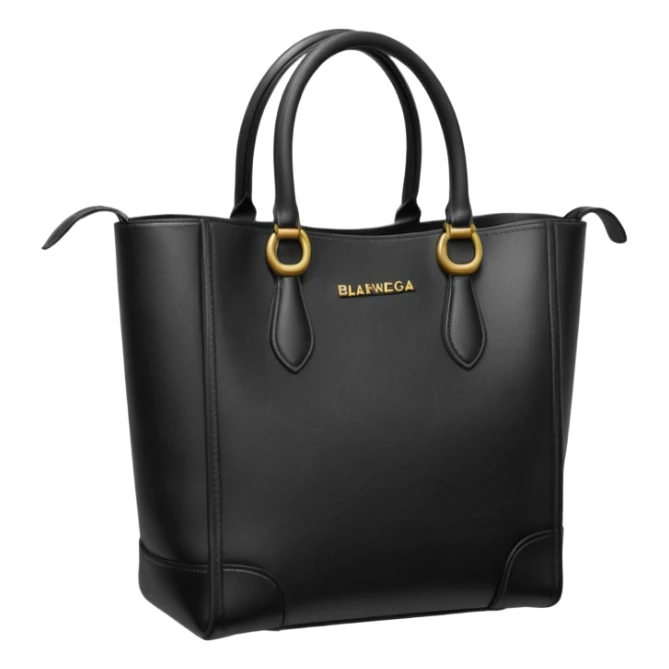 city tote bag from Balenciaga black vintage leather sticker
