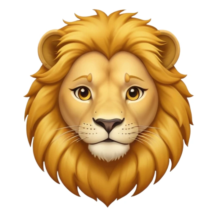 confident female lion head and shoulders sticker