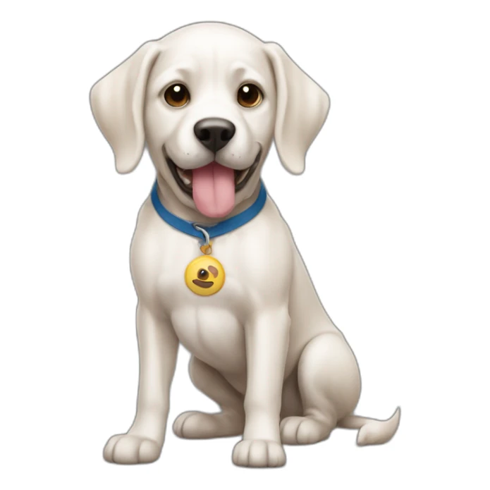 Chien avec le maillot de berkane sticker