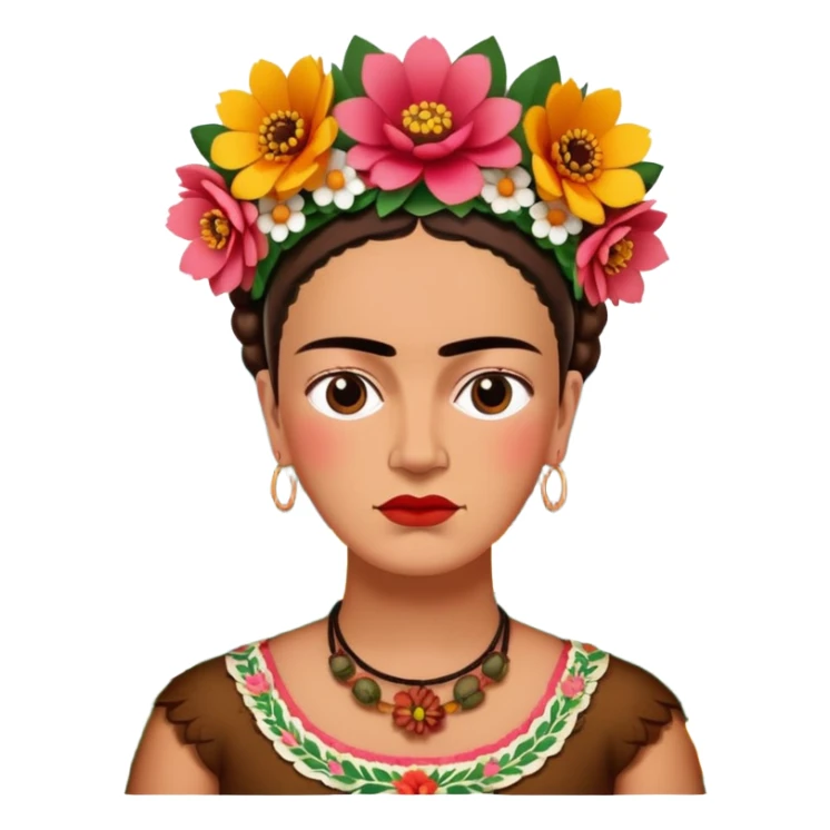 frida khalo style spam meat landscape  sticker