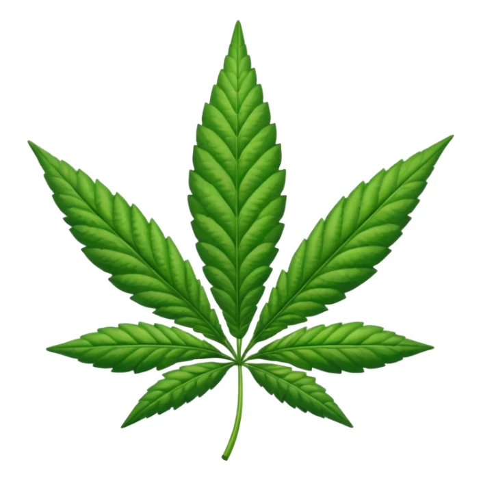 Emoji de una Hoja de marihuana  sticker