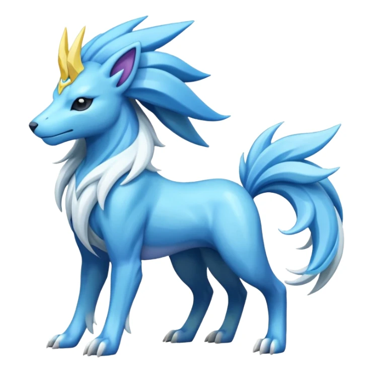 Manectric-Suicune-Amaura-fusion-hybrid-creature  sticker