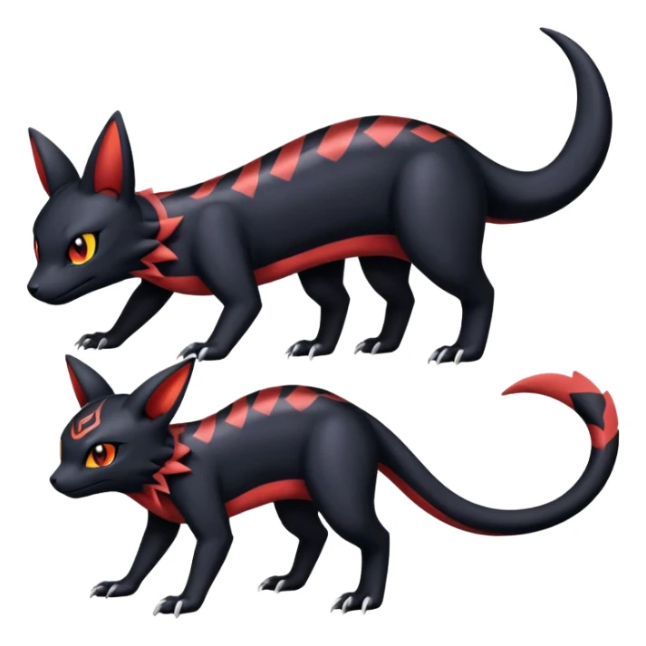 Salandit-Umbreon-Noibat-Litten-Hybrid (Full body) sticker