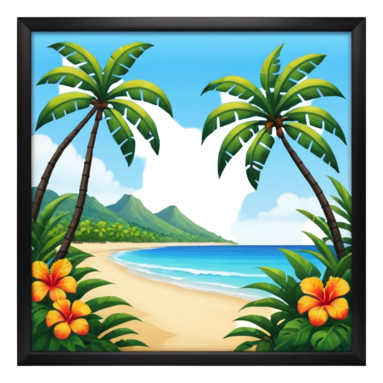 thumbnail picture mac os, painting on wall, tropics sticker