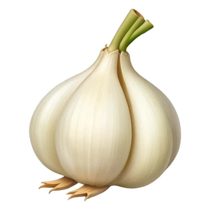 bird with the body of a garlic clove sticker