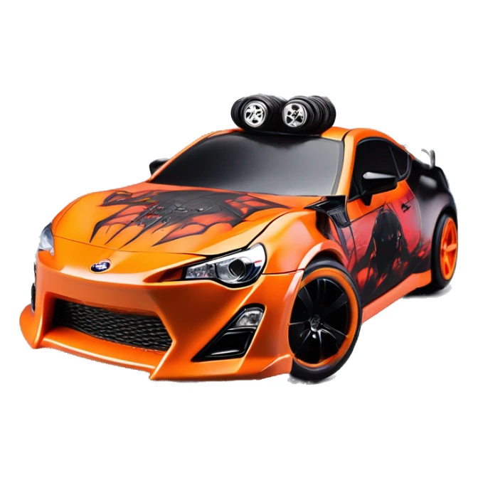    Hot wheels Darth Vader themed Scion FR-S scary Halloween monster rc car sticker
