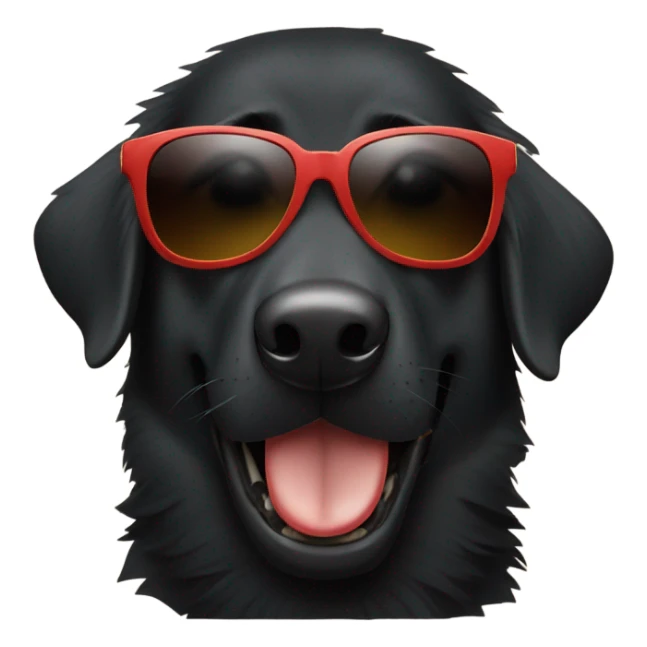 A black German Shepherd wearing sunglasses and smoking a cigar In sticker
