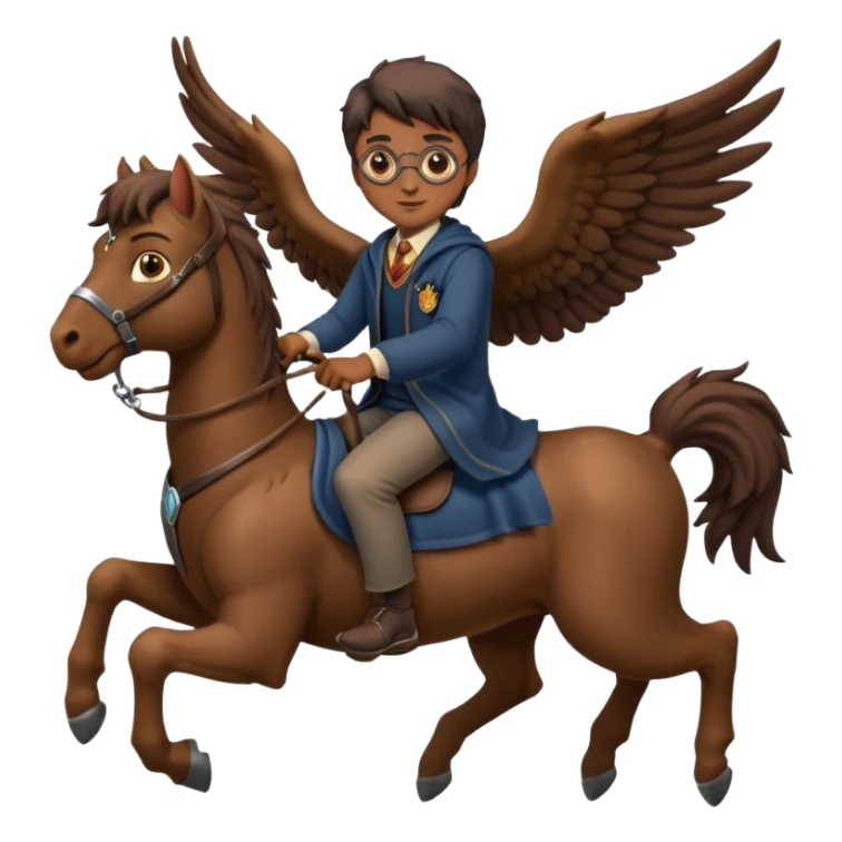hippogriff and harry potter sticker