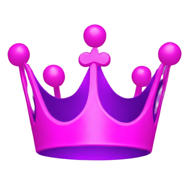 Neon Purple pink crown with the word FOUNDER on it sticker