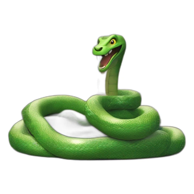 Signe de cléopatre avec un serpent à la place du bras sticker