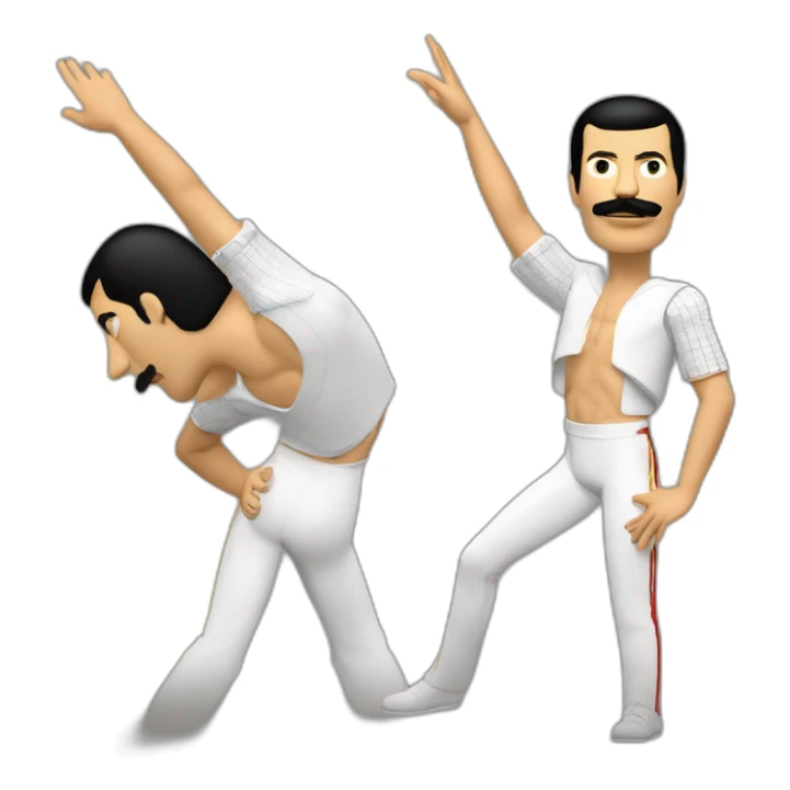 Freddie mercury’s famous pose with arm in the air sticker