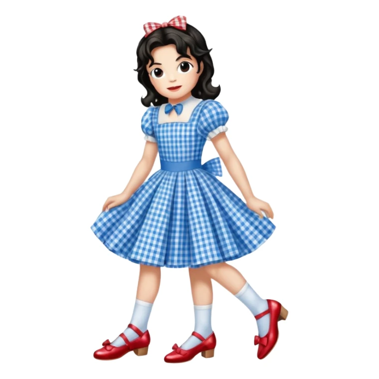 Michel Jackson as Dorothy from the wizard of oz sticker