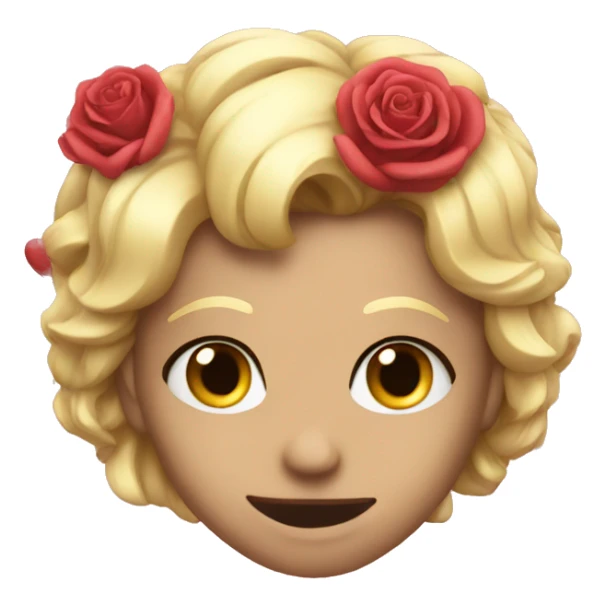 heart mad of roses sticker