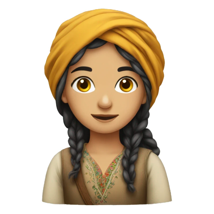 kurdish girl sticker