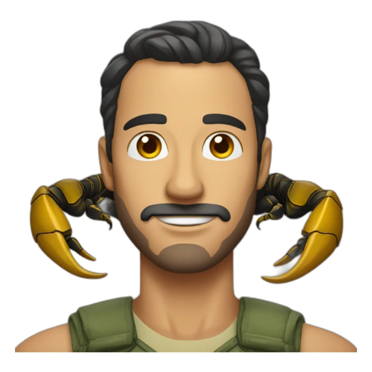 Homme avec une tête de scorpion  sticker