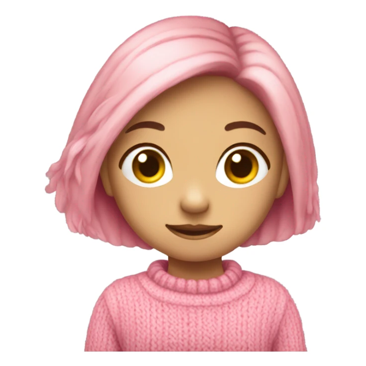 sweater pink for girl sticker