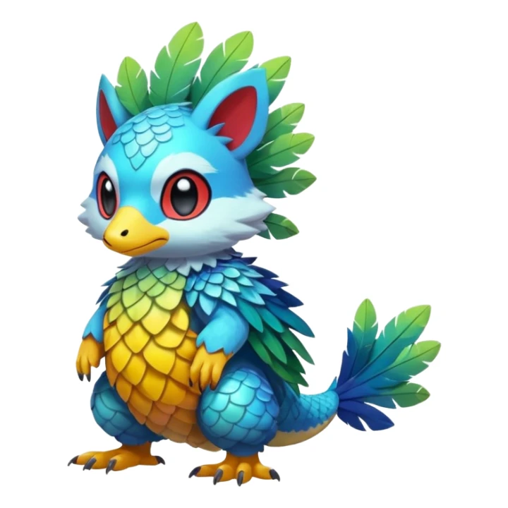 Cute cool animal hybrid Fakemon full body  sticker