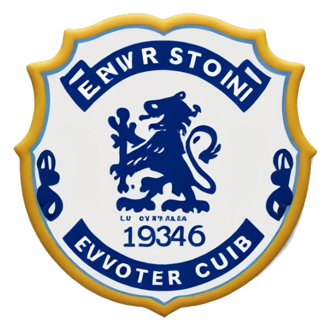 Everton football club badge sticker