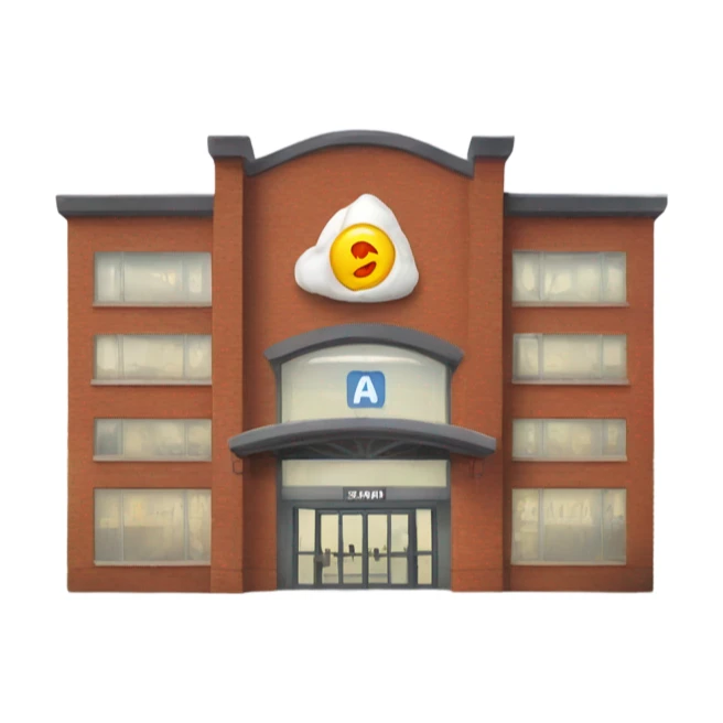 gym building with gym written on it sticker