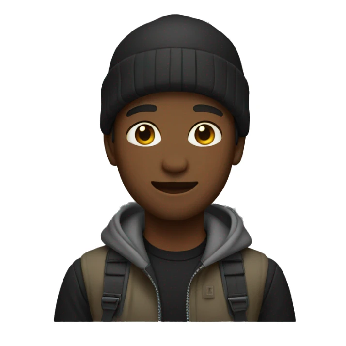 outdoor style with black clothing sticker