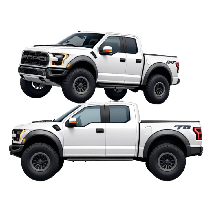 Ford f150 Raptor - Ford (Model Year: 2024) (Iconic colour: White) sticker