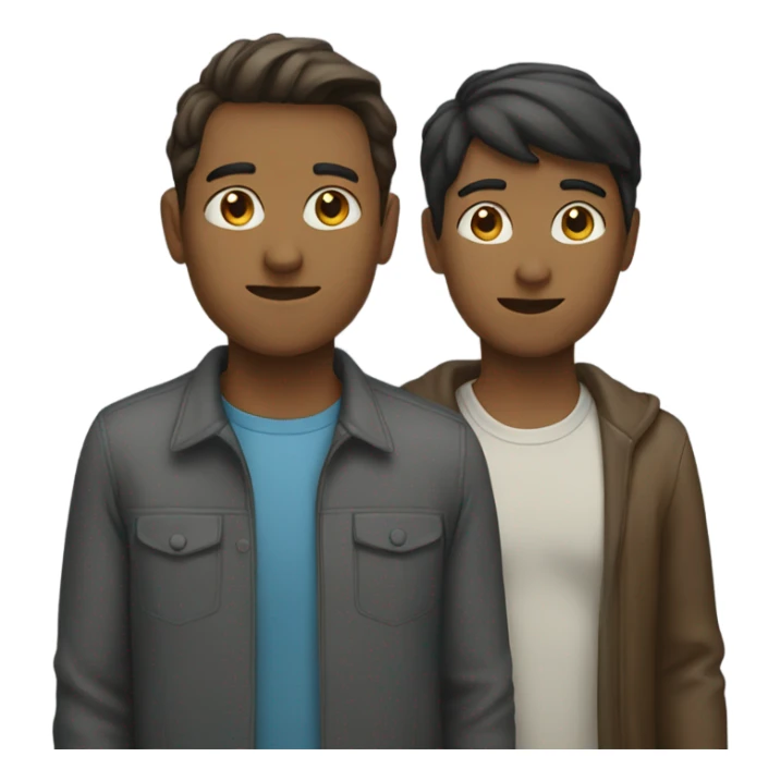 3 standing person sticker